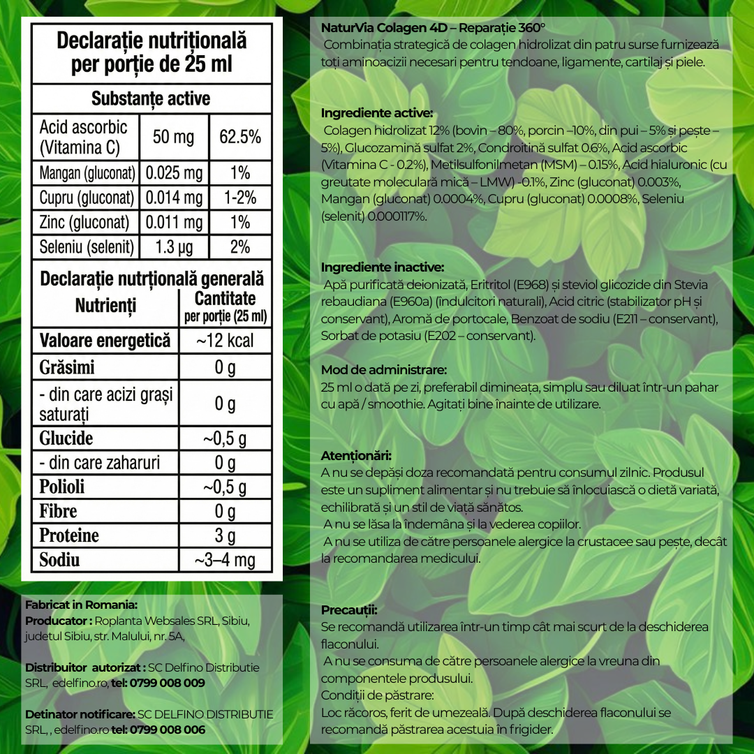 Complex Lichid Colagen 4D SHOT - NATURVIA®️